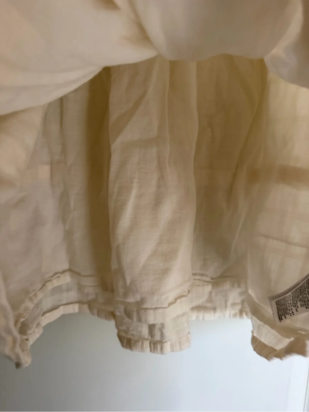 Old Navy Cream toddler girl Cotton Puff-Sleeve Girls Dress boho 5T neutral